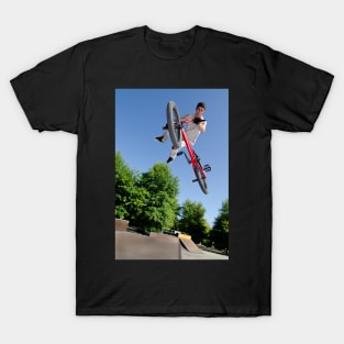 BMX Bike Stunt tail whip T-Shirt